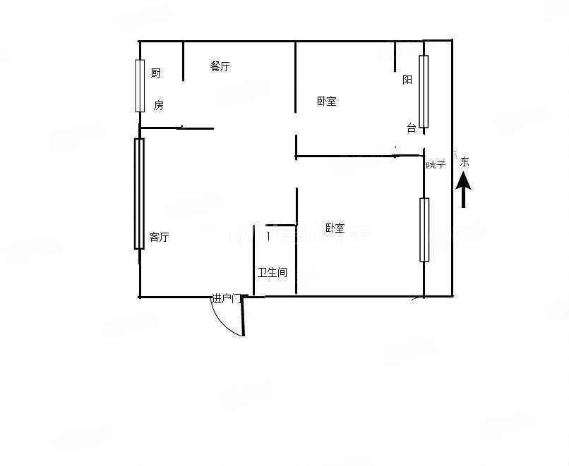 高新区多层一楼2室 有家具家电壁挂炉取暖 看房有钥匙可随时