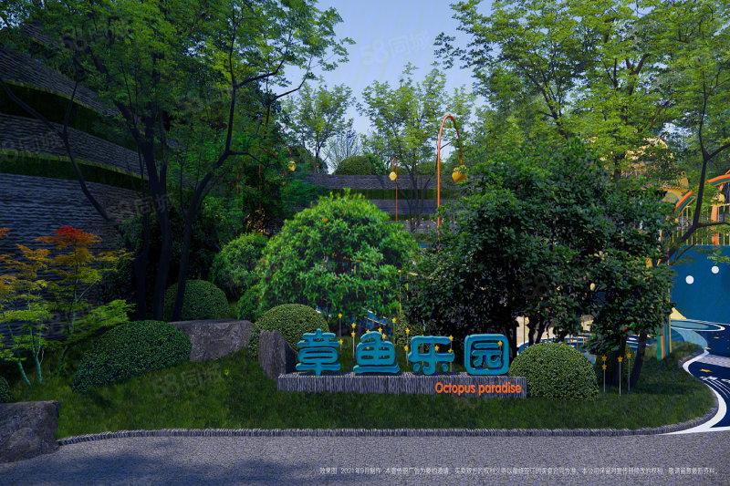 中海学府里毛坯3居室中式园林设计宴会厅必看项目