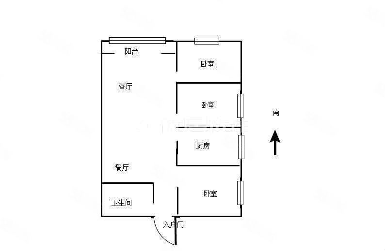 西三路海興城3室2廳.集中供暖小區家具家電齊全全新