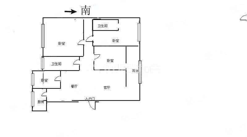 鑫润碧水蓝庭4室2厅2卫145.0平米