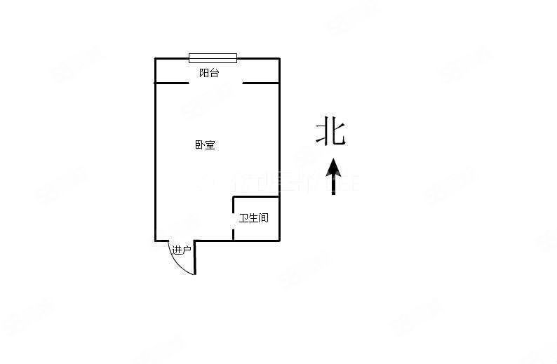 信达公寓1室0厅1卫46.0平米