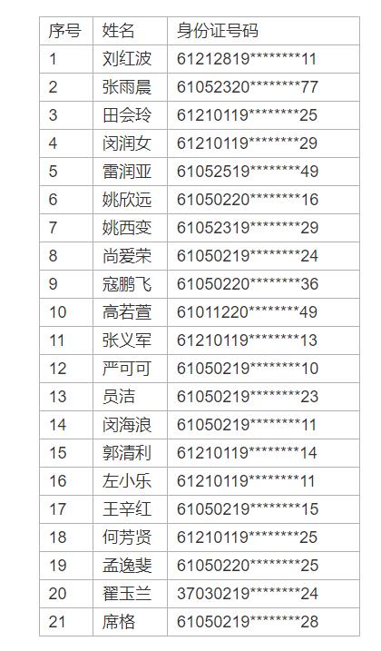 渭南市临渭区2024年第二批公租房审核通过轮候对象名单