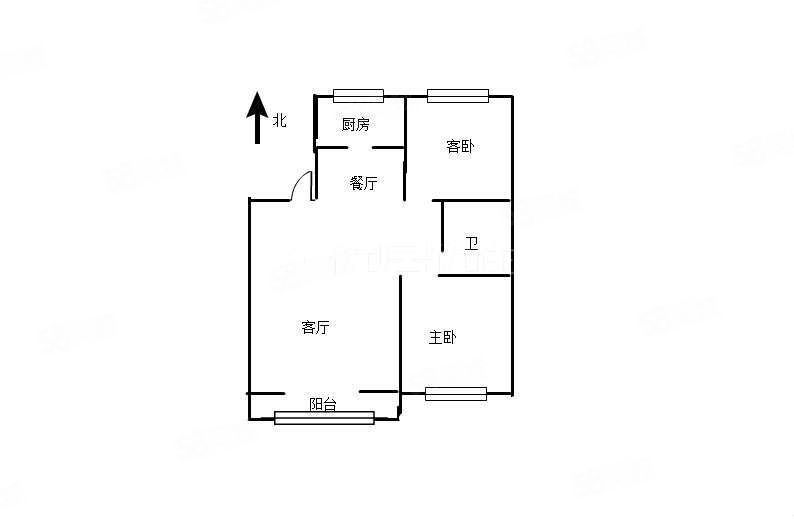 福乐园小区2室2厅1卫90.0平米
